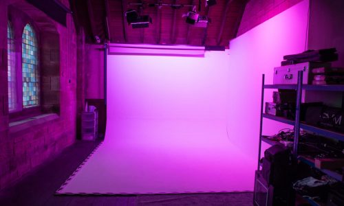 White Screen Purple Light